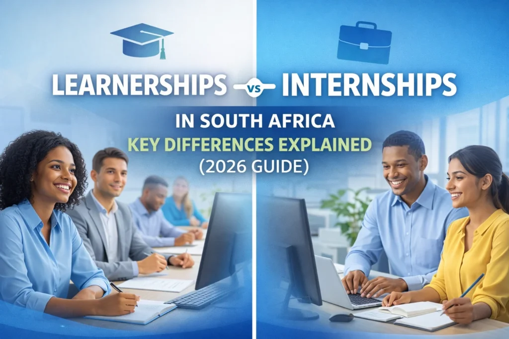 Learnerships and Internships in South Africa: Key Differences Explained 2026 GUIDE