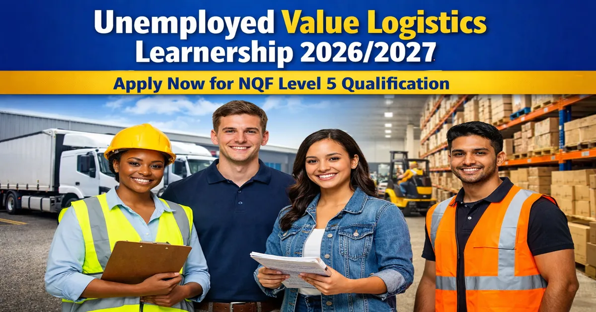 2026/2027 Unemployed Value Logistics Learnership NQF 5 in Gauteng
