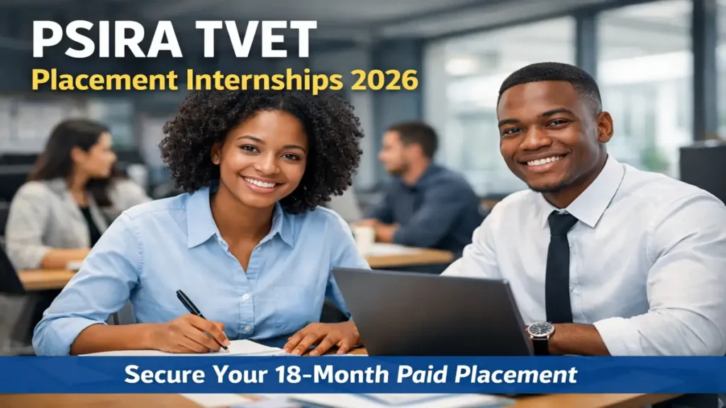 PSIRA TVET Placement Internships 2026 Secure Your 18-Month Paid Placement