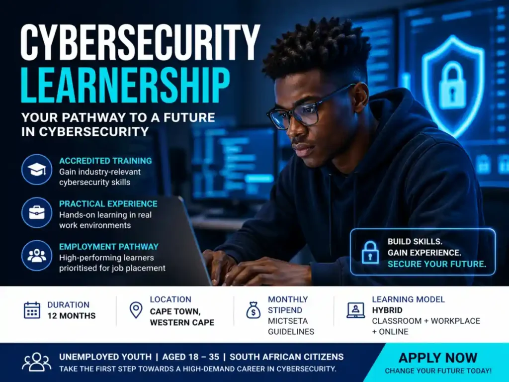 Cybersecurity Learnership 2026 applications